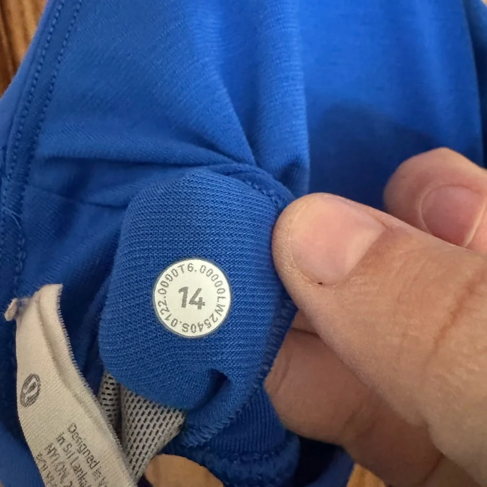 Lululemon Energy Bra-Medium Support-B-D Cups: Size 14 - Blazer Blue Tone - Picture 5 of 5